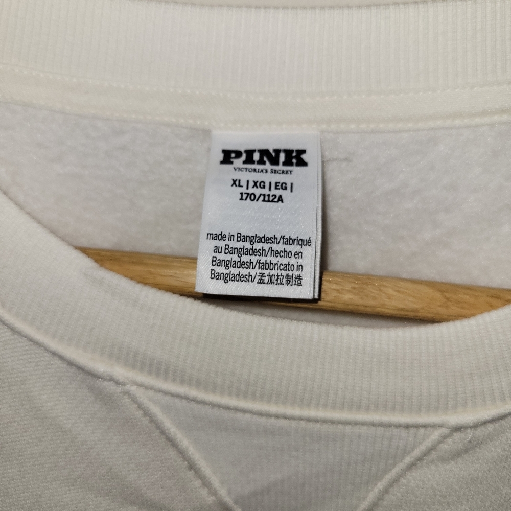 PINK Victoria's Secret Cream Crewneck Sweater - Picture 5 of 5